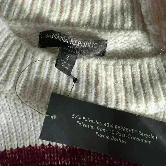 Banana Republic Striped Woven Sweater - Picture 9 of 9